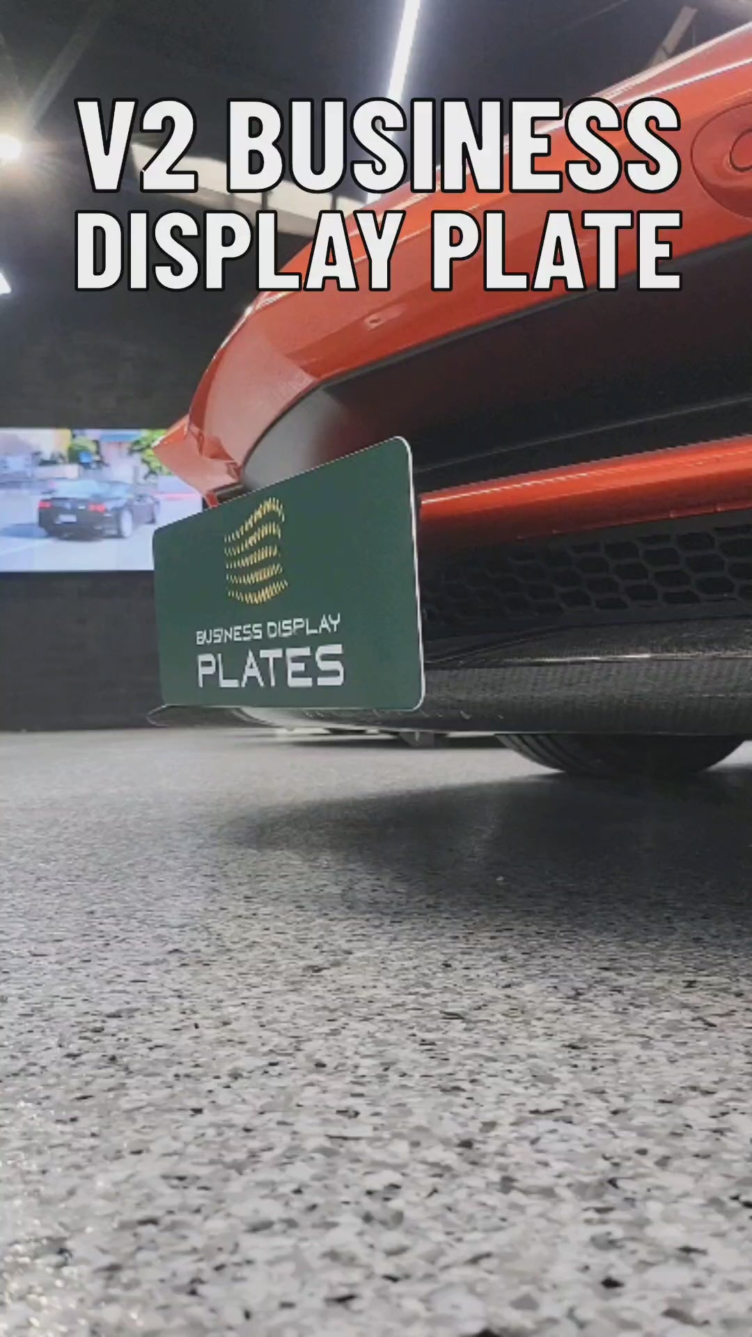 V2 Business Display Plate – Single Plate Vacuum Suction Backing System